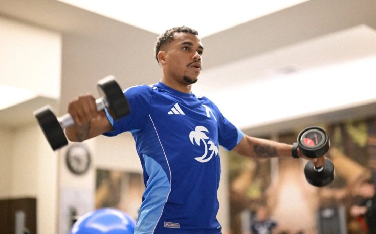 Левски тренира във фитнеса