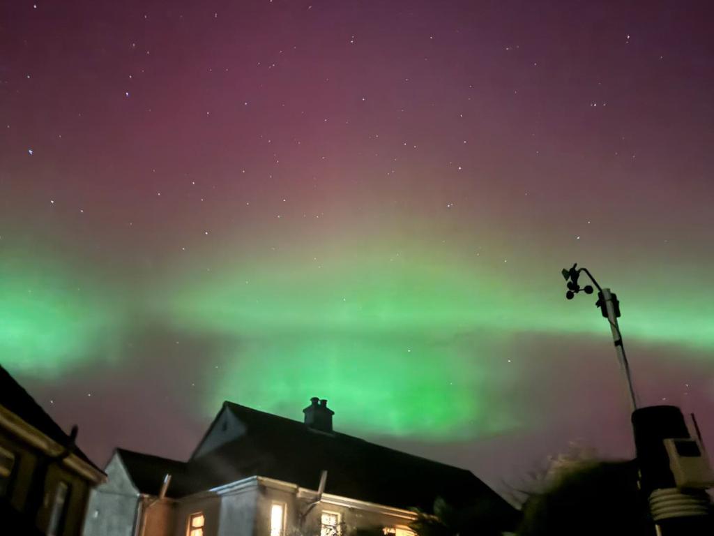 Полярно сияние от Великобритания