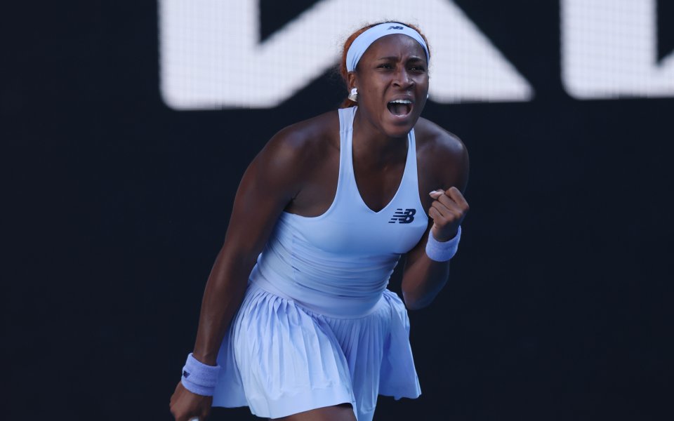 Коко Гоф оцеля в американско дерби и продължава напред в Мелбърн