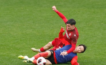 Снимки от контролата между ЦСКА и Гангуон