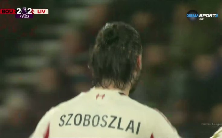 Доминик Собослай възстанови равенството за Ливърпул срещу Борнемут