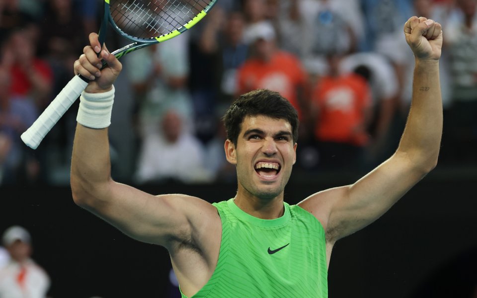 Нечовешко! Алкарас оцеля в 5-часов трилър срещу Зверев и е на финал в Мелбърн