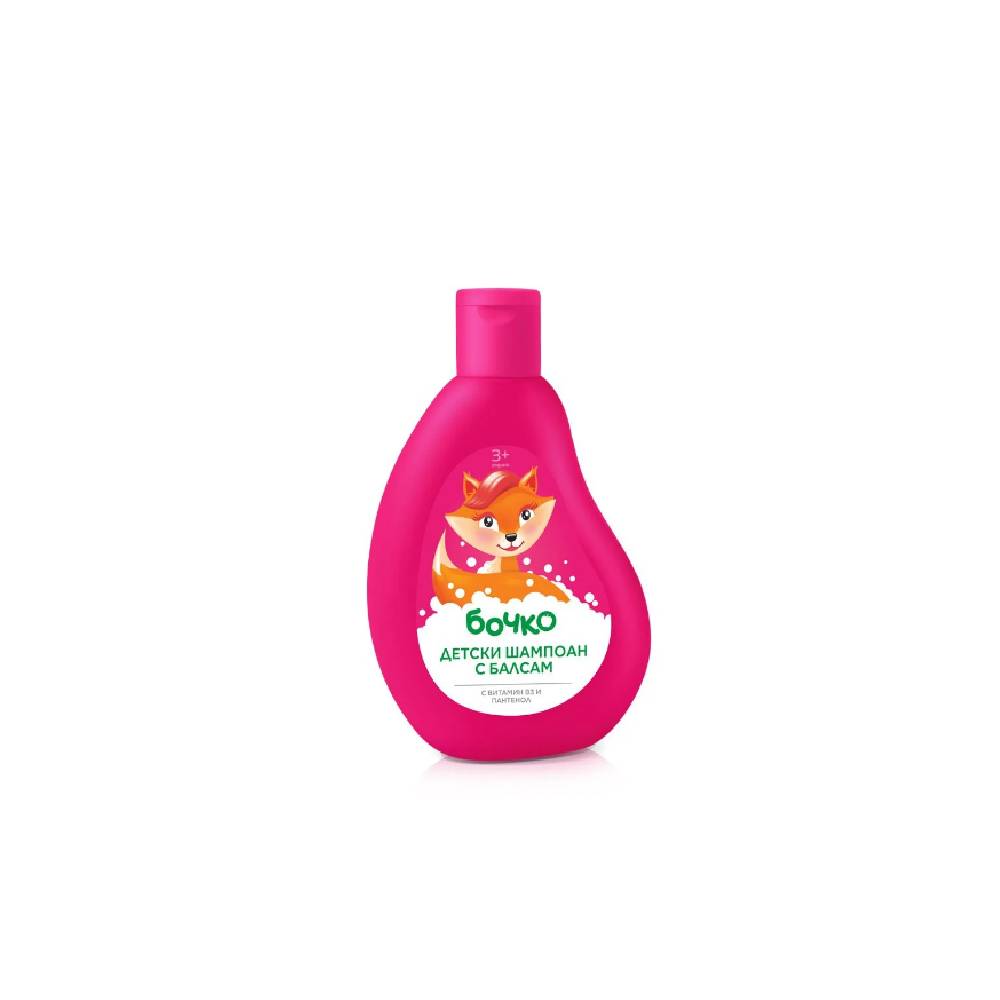 БОЧКО Детски шампоан с балсам 2в1 с Пантенол, 250 мл