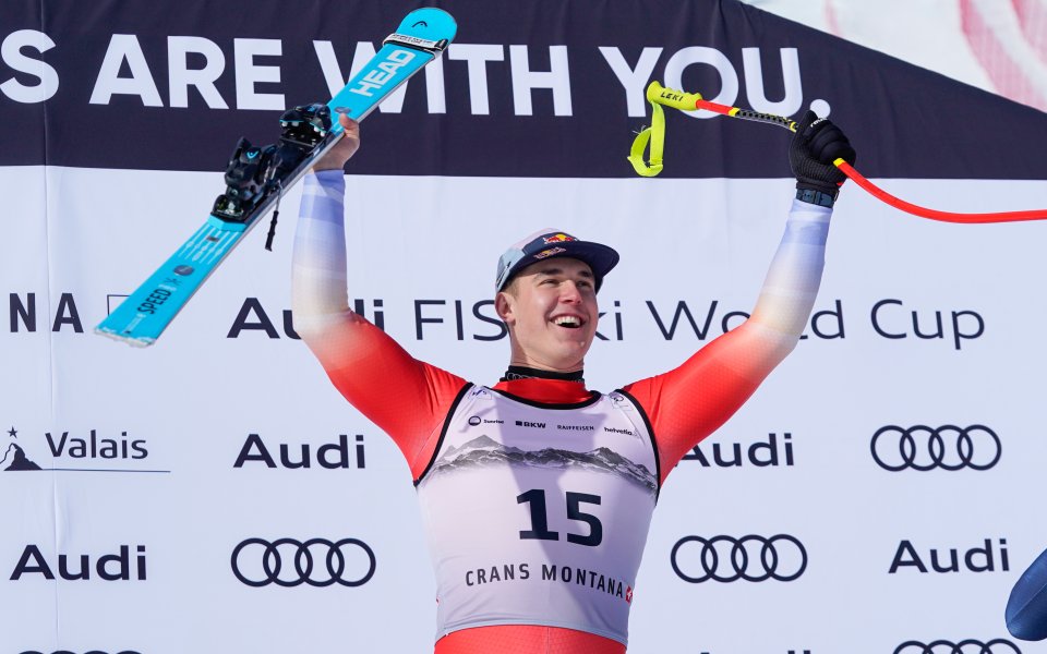 Фон Алмен триумфира пред родна публика в последното спускане преди Олимпиадата