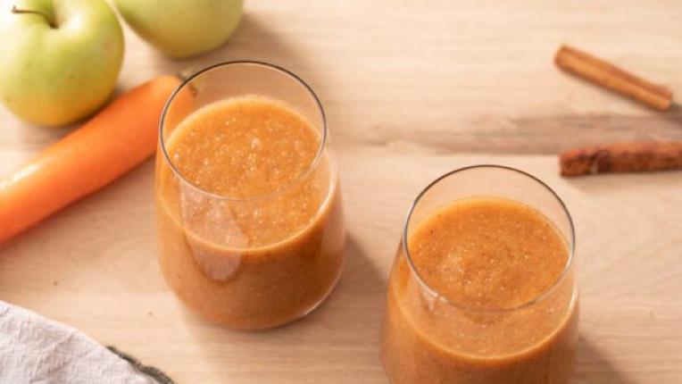 Смути от ябълки моркови и чия