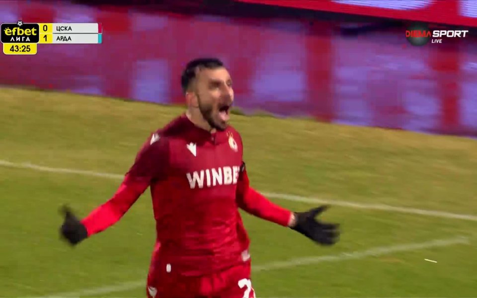 Йоанис Питас изравни за ЦСКА срещу Арда