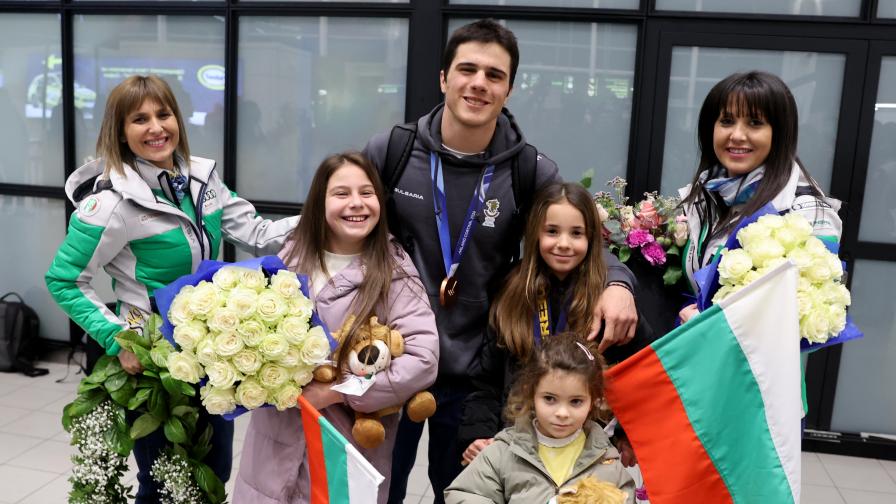 България посрещна Тервел Замфиров след бронза на Зимните олимпийски игри