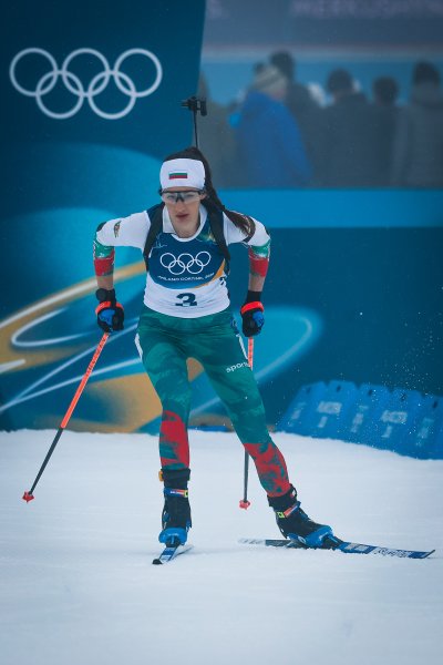 Биатлон спринт 7 5 км при жените на Зимните олимпийски1