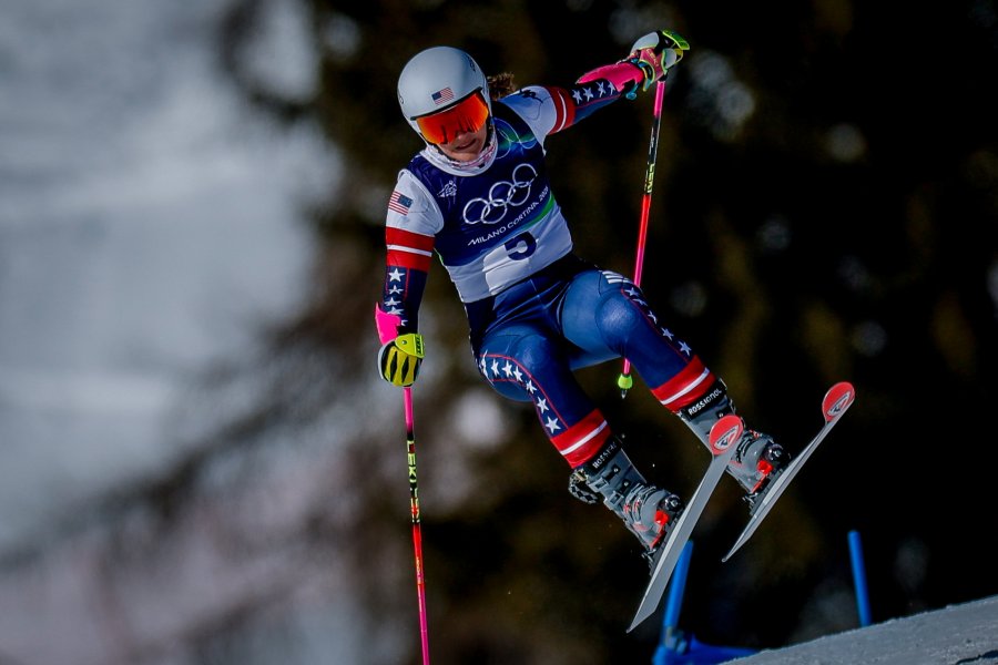 Гигантски слалом за жени с участието на Анина Цурбриген в1