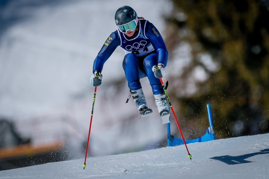 Гигантски слалом за жени с участието на Анина Цурбриген в1