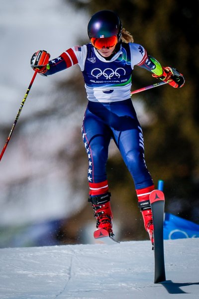 Гигантски слалом за жени с участието на Анина Цурбриген в1