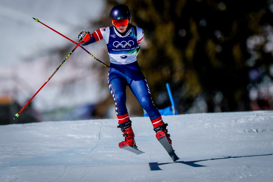 Гигантски слалом за жени с участието на Анина Цурбриген в1