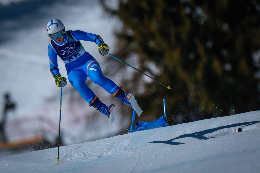 Гигантски слалом за жени с участието на Анина Цурбриген в1