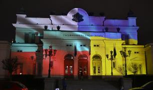 България изрази подкрепата си за Украйна с осветяване на сградата на НС
