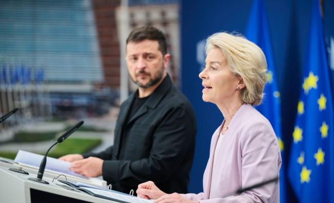 Урсула фон дер Лайен застана зад Зеленски за прекратяване на огъня и обеща нови средства за ракети и дронове