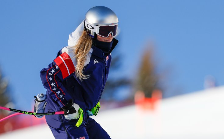 Машина: Линдзи Вон тренира 25 дни след тежкия инцидент на Олимпиадата