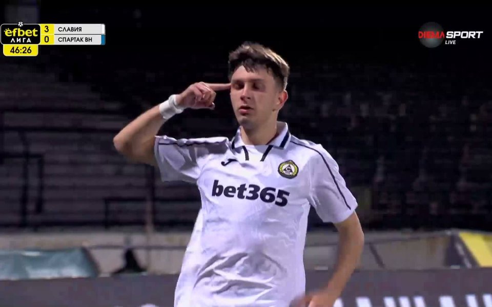 Кристиян Балов направи резултата класически срещу Спартак Варна (видео)