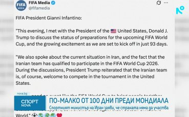 Иран няма да участва на Световното