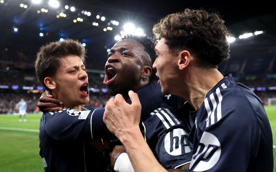 Реал съкруши Манчестър Сити и в реванша, Винисиус с два гола