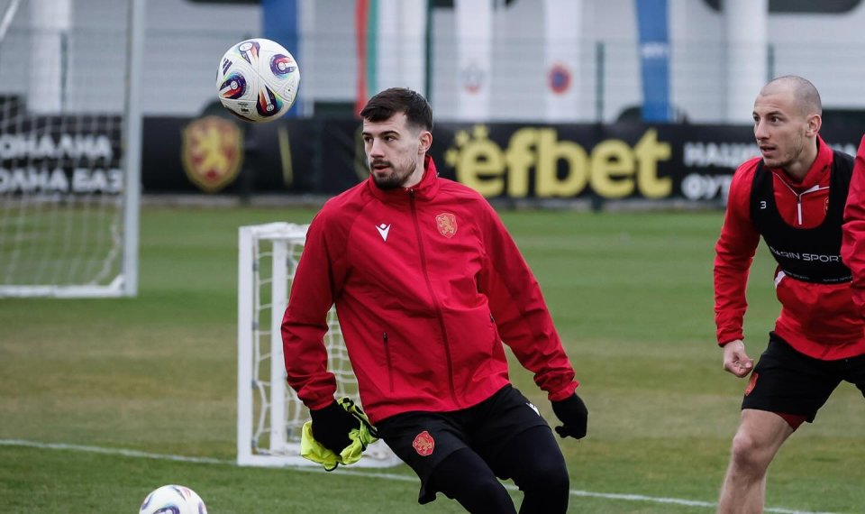 Тренировка на българския национален отбор по футбол преди турнира FIFA1