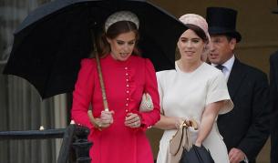 Принцеса Беатрис и принцеса Юджини на градинското парти в Бъкингамския дворец през 2024  г.