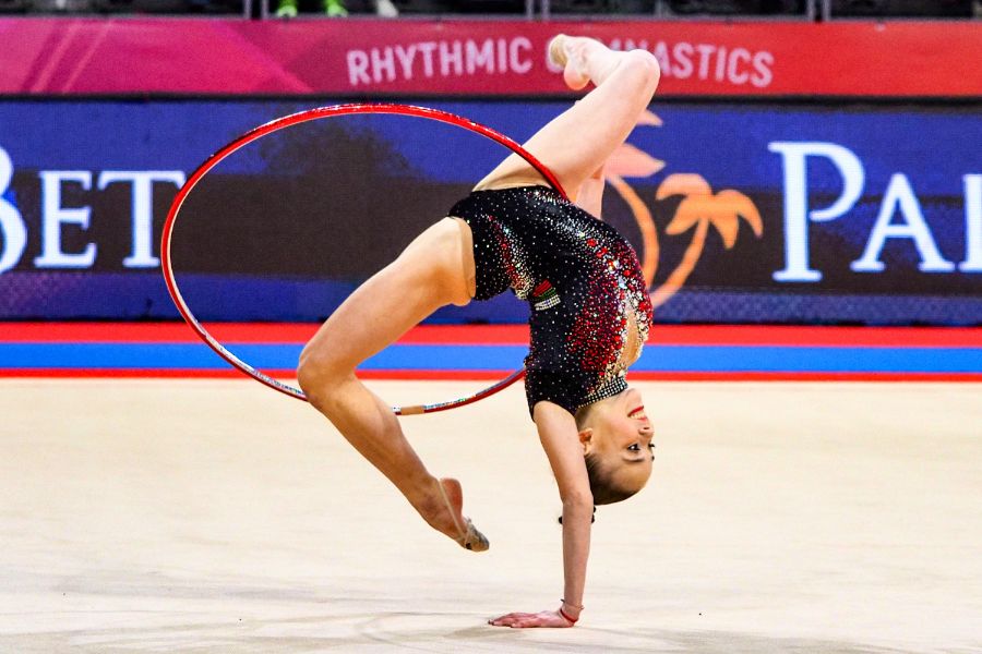 <p>Финалите на отделните уреди на Световната купа по художествена гимнастика.</p>