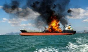 Два танкера пламнаха в Персийския залив след удари на снаряди