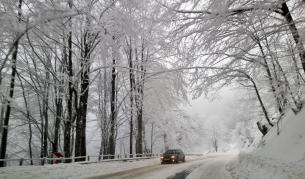 Сняг натрупа на прохода "Петрохан"