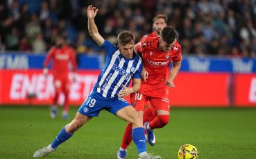 Алавес се спаси в края срещу Осасуна