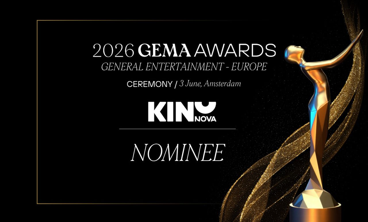 Новата визуална идентичност на KINO NOVA с номинация от престижните GEMA Awards