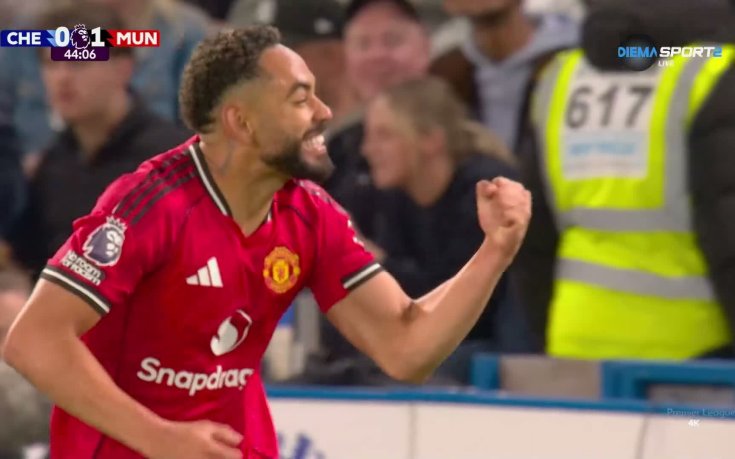 Матеуш Куня даде преднина на Манчестър Юнайтед срещу Челси (видео)