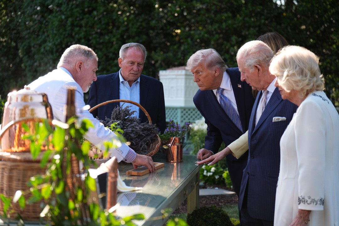 <p>Крал Чарлз III и кралица Камила започнаха историческото си посещение в САЩ. Докато лидерите обсъждаха НАТО, Негово Величество намери общ език с Мелания Тръмп чрез споделено хоби, оставяйки Първата дама в отлично настроение пред кошера на Белия дом по време на разходка в градините.</p>