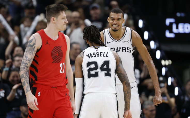 Сан Антонио елиминира Портланд в плейофите на НБА