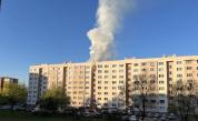 Пожар пламна в жилищен блок в Перник