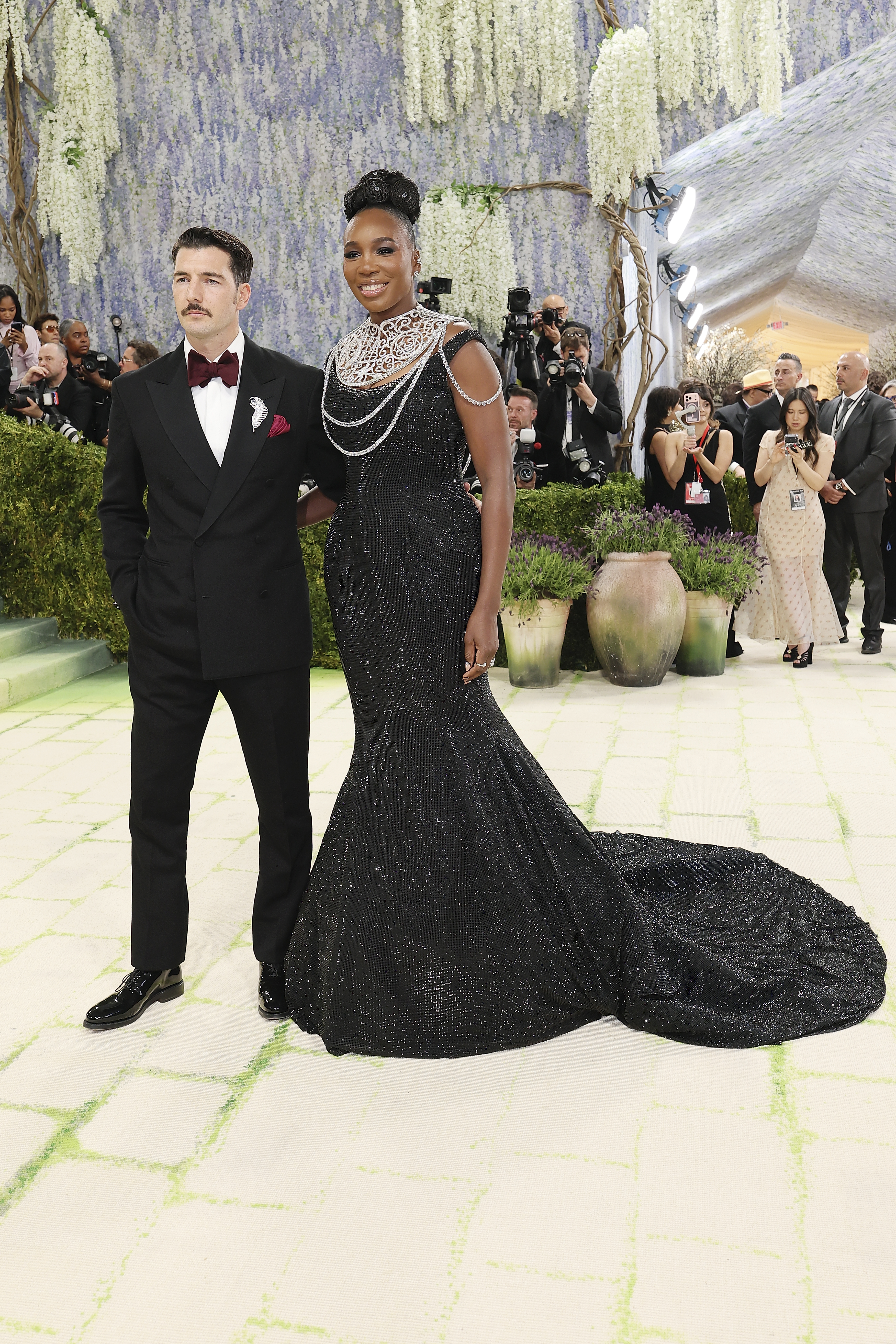 <p>Черен блясък и диаманти - Винъс Уилямс на Met Gala.</p>