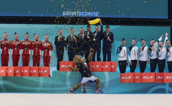 Златен триумф! България е отборен шампион на Европейското по художествена гимнастика