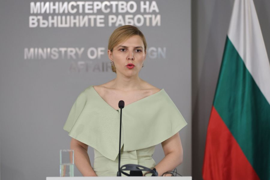 <p>Визията на Велислава Петрова на срещата с Хакан Фидан.</p>