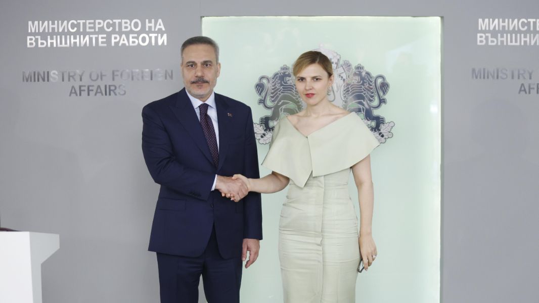 <p>Визията на Велислава Петрова на срещата с Хакан Фидан.</p>