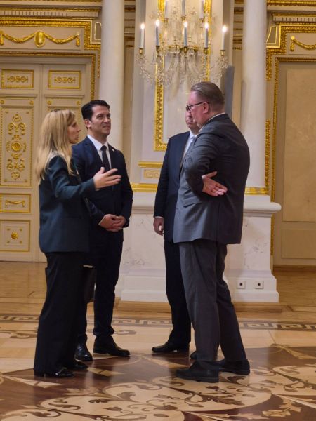 Министърът на външните работи Велислава Петрова по време на посещението си в Киев, където участва в Срещата на върха Украйна - Югоизточна Европа.