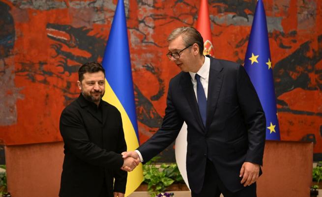 Зеленски в Белград: Разбирам скептицизма на Вучич за ЕС, но Украйна няма време