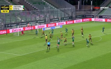 Лудогорец - Ботев Пловдив 2:0 /първо полувреме/