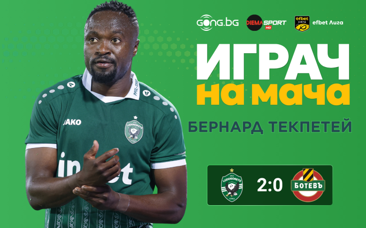 Ето кой е Играч на мача след Лудогорец - Ботев Пловдив
