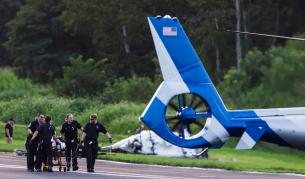 Самолет се сблъска с полицейски хеликоптер в Пенсилвания