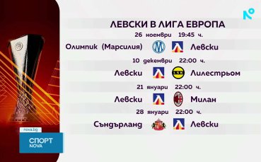 Вижте програмата на Левски и ЦСКА в Европа