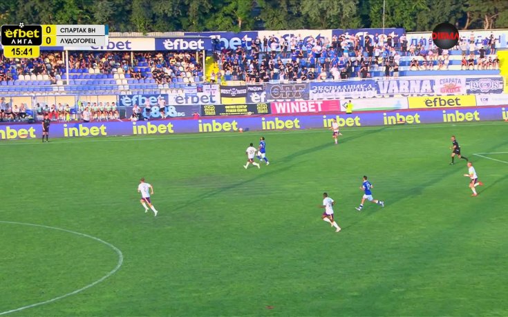 Спартак Варна - Лудогорец 0:0 /първо полувреме/