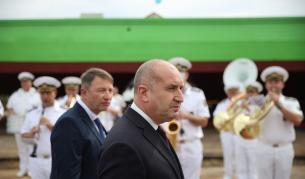 Спуснаха на вода изцяло български ферибот; Радев поиска Варна да стане индустриален център