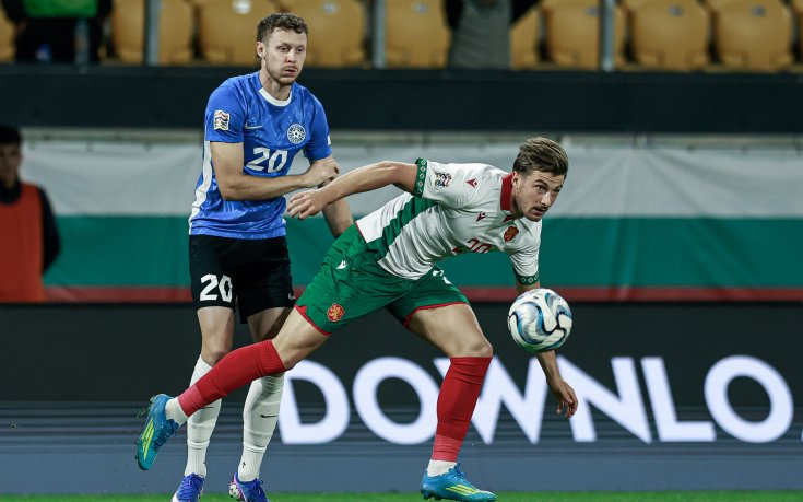 НА ЖИВО: България - Естония 0:0, греда за гостите