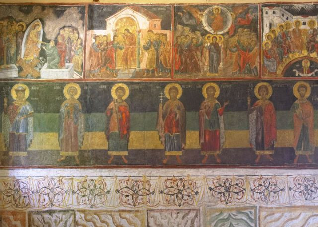 Рилски манастир - стенопис от манастирската църква
