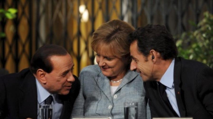 Саркози коментирал европейски лидери зад гърба им