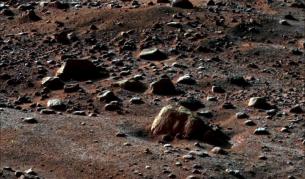 И това е Марс, но в някоя от нерохкавите си части